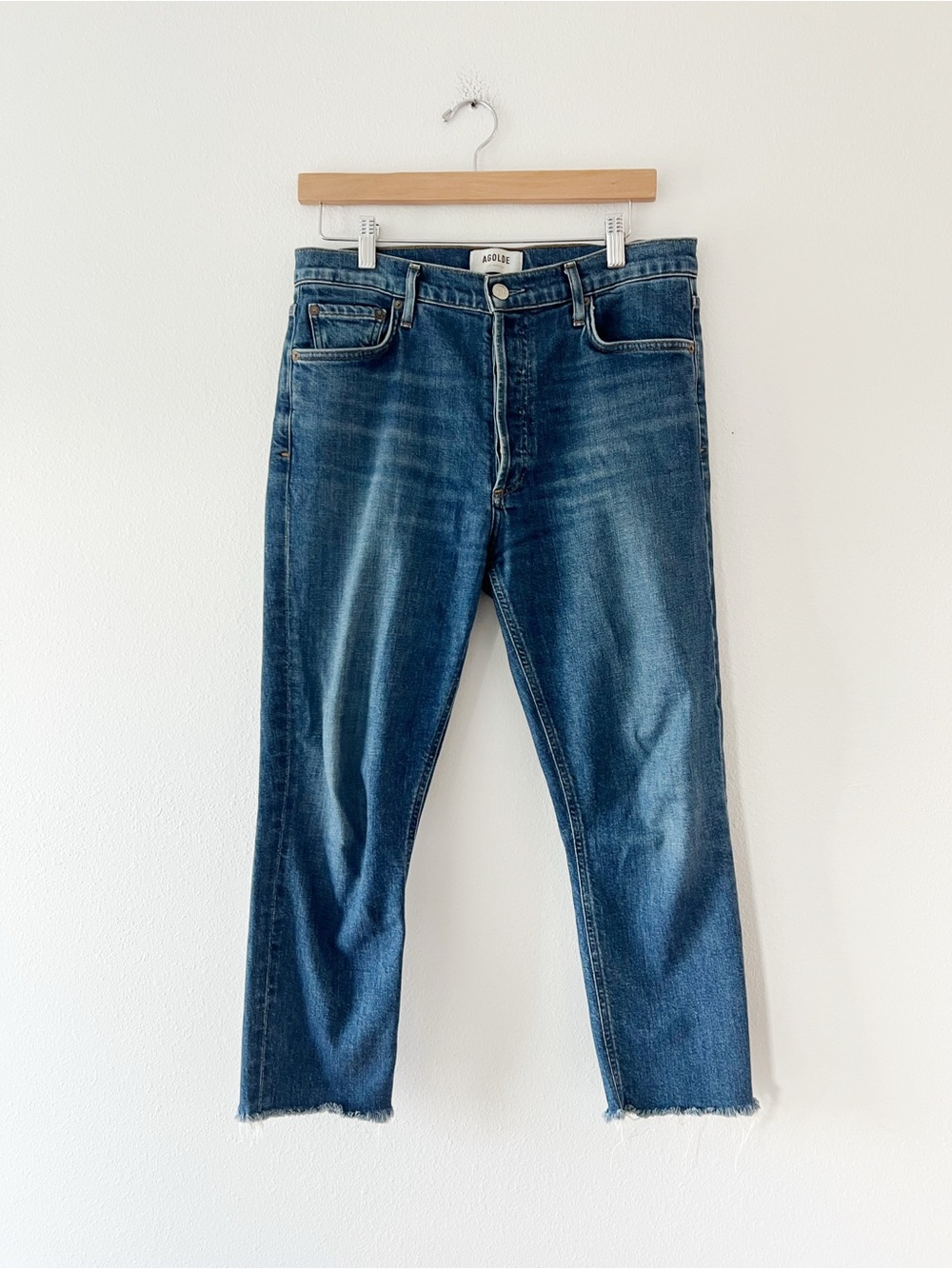 AGOLDE | Nice High Rise Slim Jeans in Medium Wash | 29